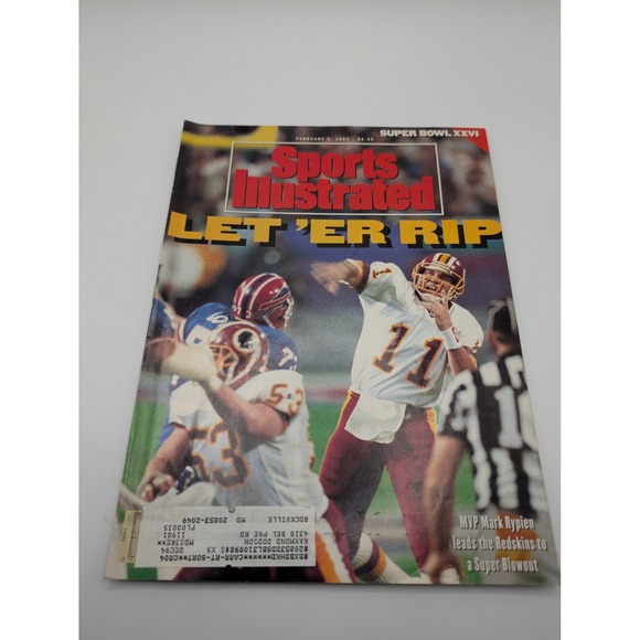 Sports Illustrated Other - Sports Illustrated Feb 3 1992 Super Bowl XXVI Redskins Mark Rypien MVP